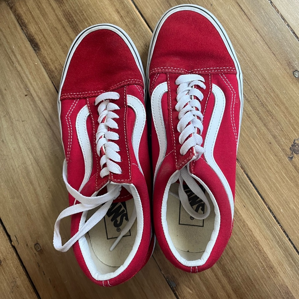 Red Vans Size US Men 6.5